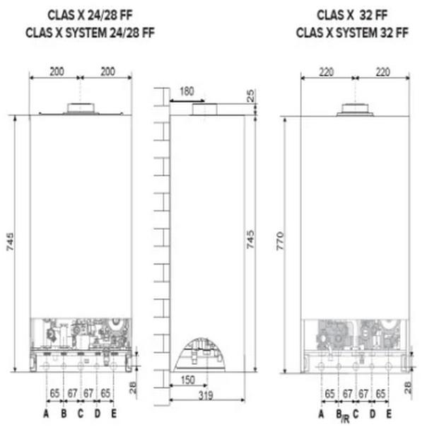 Котел газовый настенный Ariston CLAS XC SYSTEM 32 FF (3301681 Ariston) — фото 2