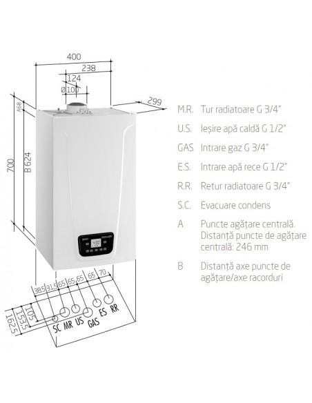 Котел газовый настенный конденсационный Baxi Duo-tec Compact 24 GA (A7722038 Baxi) — фото 3