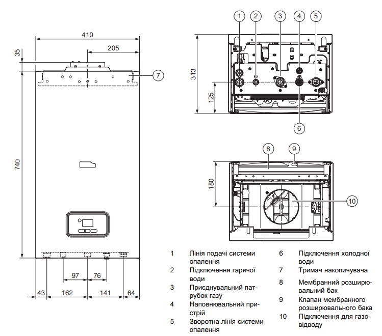 Котел газовый настенный Protherm Гепард 23 MOV (0010015236 Protherm) — фото 4