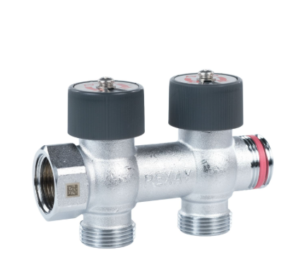 Коллектор REHAU (Rehau - 11316443001)регулирующий, распределительный G3/4" с 2 отводами G 3/4"